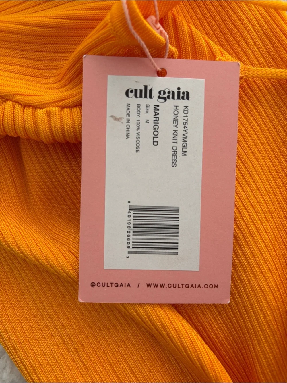 cult gaia Marigold Yellow Twist-Cut Maxi Dress - Picture 2 of 5